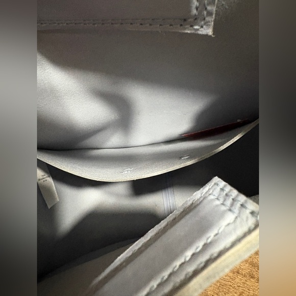 Madewell Womens The Sydney Crossbody Hobo Bag Luxe Leather Boho Light Baby Blue - Picture 8 of 9